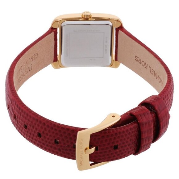 NWT Authentic Michael Kors Emery Quartz Crystal White Dial Women's Watch and Bra - Picture 3 of 3